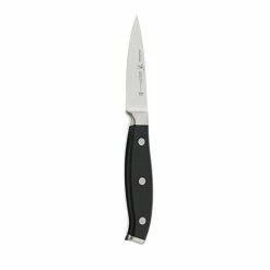 Hot Sale 🎉 HENCKELS Forged Premio Paring Knife, 3-inch, Black/Stainless Steel 🛒