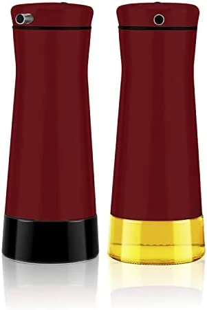 Cheap π Aelga Olive Oil And Vinegar Dispenser Bottle Set 2 Pack Elegant Stainless Steel Oil Dispenser Set- Oil Dispenser Bottle For Kitchen With Drip Free White+black π - Image 9