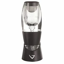 New 😍 Vinturi Red Wine Aerator Includes Base Enhanced Flavors With Smoother Finish, Black ❤️