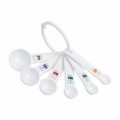 Top 10 👏 Fox Run 6-Piece Plastic Measuring Spoon Set White, 1.6 X 9 X 3 Inches 💯