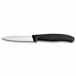 Cheap 🌟 Victorinox 3.25 Inch Swiss Classic Paring Knife With Straight Edge, Spear Point, Black, 3.25" ❤️