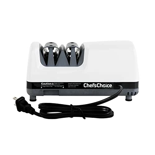 Buy ❤️ Chef’sChoice Chef'sChoice Electric Knife Sharpeners For 20-Degree Straight And Serrated Knives Diamond Abrasives Precision Angle Control, 2-Stage, Whit 🎁 - Image 4