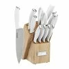 Cheapest 🌟 Cuisinart C77SSW-12P Color Pro Collection 12 Piece Knife Block Set, White White/stainless Steel 😍