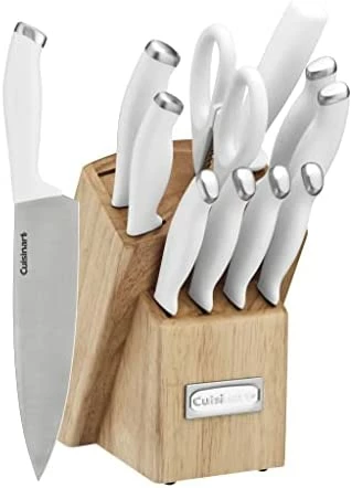 Cheapest ๐ Cuisinart C77SSW-12P Color Pro Collection 12 Piece Knife Block Set, White White/stainless Steel ๐ - Image 6