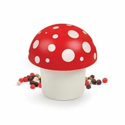 Cheapest 🥰 Genuine Fred MERRY MUSHROOM Herb Grinder, Red/White, 3 Inches 💯