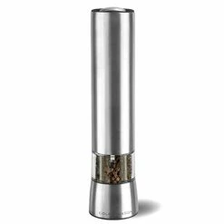 Deals 🤩 COLE & MASON Hampstead Electric Pepper Grinder With LED Light - Electronic Battery Operated Peppercorn Mill, Stainless St 😉