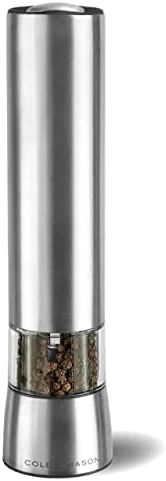 Deals π€© COLE & MASON Hampstead Electric Pepper Grinder With LED Light - Electronic Battery Operated Peppercorn Mill, Stainless St π - Image 6