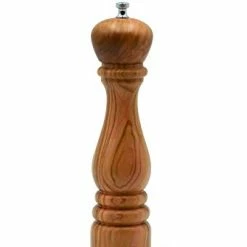 Coupon ⭐ Bisetti Imperia 9.8 Inch Olive Wood Salt Mill With Adjustable Grinder 👏