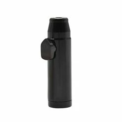 Outlet 😍 ISnuff Snuff Bullet Sniffer Snorter Dispenser (Metal) Black Amsterdam Style - Leak-Proof Storage Bottle Rocket Bullet 😍