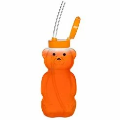 Wholesale ✨ Special Supplies Honey Bear Straw Cup For Baby, 3 Straws, Squeezable Therapy And Special Needs Assistive Drink Container, Spill Proof And Leak Resistant Lid 👏