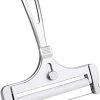 Hot Sale 🔥 Poualss Stainless Steel Wire Cheese Slicer, Adjustable Thickness Cheese Cutter For Soft, Semi-Hard Cheeses Kitchen Cooking Tool Gold 😉
