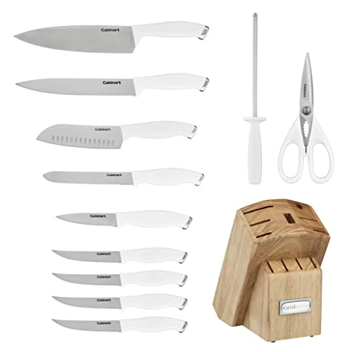 Cheapest ๐ Cuisinart C77SSW-12P Color Pro Collection 12 Piece Knife Block Set, White White/stainless Steel ๐ - Image 3