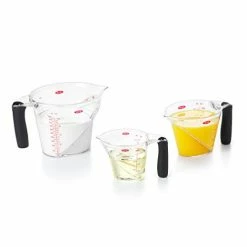 Hot Sale ❤️ OXO Good Grips 3-Piece Angled Measuring Cup Set, Black 😉