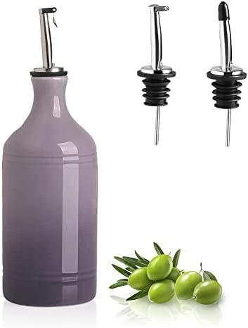 Best Sale π― SWEEJAR Ceramic Olive Oil Dispenser Bottle, Opaque Oil Cruet Protects Oil To Reduce Oxidation, Suitable For Storage Of Oil, Vinegar, Coffee Syrups & Other Liquids, Pack Of 1, 15.5 Fl Oz (Fog Blue) π€© - Image 11