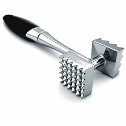 Cheap 🛒 Meat Tenderizer, Dual-Sided Nails Meat Mallet, Meat 🔨 Hammer Used For Steak, Chicken, Fish，Meat Pounder With Rubber Comfort Grip Handle, 8.8 Inches Meat Tenderizer Tool 👏