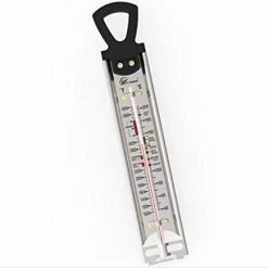 Best Sale 💯 KT THERMO 🍬 Candy Thermometer 12 "Deep Fry Paddle Thermometer With Pot Clip, Best For Deep Fry Cooking,Jam,Sugar,Syrup,Jelly Making 🎉