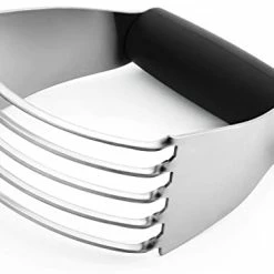 Promo 😍 Spring Chef Dough Blender, Top Professional Pastry Cutter With Heavy Duty Stainless Steel Blades, Medium Size, Black 🥰