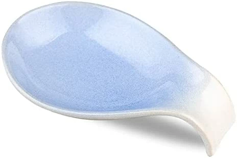 Cheap π Nihow Ceramic Spoon Rest: 4 Inch Stable Utensil Rest - Heat Resistant Spoon Holder For Kitchen Counter/Countertop/Stove Top - Dishwasher Safe - Elegant Blue (1 PC) π - Image 10