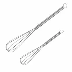 New ⭐ Walfos Mini Whisks Stainless Steel, Small Whisk 2 Pieces, 5in And 7in Tiny Whisk For Whisking, Beating, Blending Ingredients, Mixing Sauce 💯