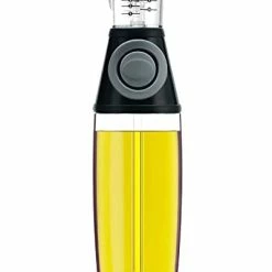 New 🤩 KITLAB Oil Dispenser Bottle, 17oz Olive Oil Dispenser Oil Sprayer, Clear Glass Refillable Oil And Vinegar Dispenser Bottle With Measuring Scale Pump For Kitchen, Cooking, Salads, Baking Frying, BBQ 😀