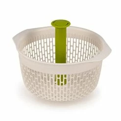 Best Sale 💯 Joseph Joseph Spindola In-Sink Salad Spinning Colander, One Size, White/Green ✨