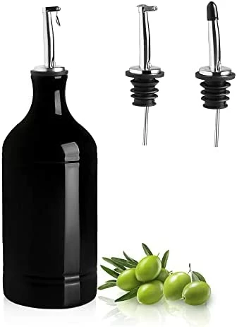 Best Sale π― SWEEJAR Ceramic Olive Oil Dispenser Bottle, Opaque Oil Cruet Protects Oil To Reduce Oxidation, Suitable For Storage Of Oil, Vinegar, Coffee Syrups & Other Liquids, Pack Of 1, 15.5 Fl Oz (Fog Blue) π€© - Image 7