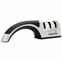 Hot Sale 💯 Chef’sChoice Chef'sChoice 4643 Manual Knife Sharpeners 15 And 20-Degree For Serrated And Straight Knives Diamond Abrasives, 2-Stage, Gray 🔥