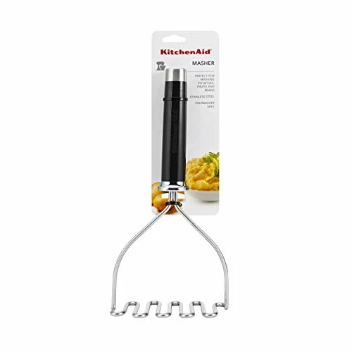 Hot Sale β KitchenAid Gourmet Stainless Steel Wire Masher, 10.24-Inch, Black β - Image 6