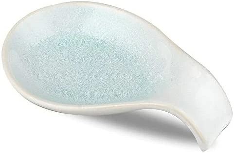 Cheap π Nihow Ceramic Spoon Rest: 4 Inch Stable Utensil Rest - Heat Resistant Spoon Holder For Kitchen Counter/Countertop/Stove Top - Dishwasher Safe - Elegant Blue (1 PC) π - Image 9