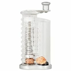 Promo 🎁 Cole & Mason Wallis Nutmeg Mill, Acrylic, Silver, 6 X 6 X 15 Cm 🎉