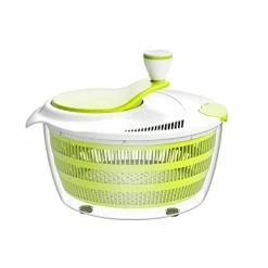 Best Pirce ❤️ Smile Mom Salad Spinner Large 4 Quarts, ABS,BPA Free Clips & Locking, Lettuce Vegetables Washer Dryer Drainer Crisper Strainer For Home Kitchen Washing & Drying Leafy Vegetables Green 😉