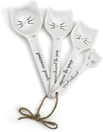 Best Pirce π VOTUM White Ceramic π Dog Themed Kitchen Utensils: Measuring Cups And Spoons, Spoon Rest For Countertop - Cute Kitchen Accessories (Dog Measuring Spoons) π - Image 8