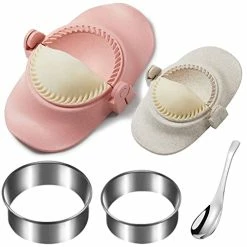 New 🥰 MUMSUNG Dumpling Maker, Empanadas Press Mold Set With Ring Cutter And Stuffing Spoon, Kitchen Gadget For Empanada, Pierogi, Pastelitos, Calzone, Turnovers ❤️