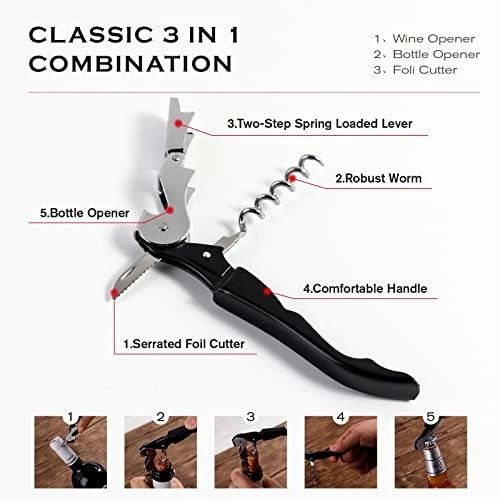 Budget π Astofli Multi Bottle Opener For Arthritic Hands With Corkscrew Wine Opener, Easy Twist Jar Opener For Weak Hands With Rubber Jar Opener Gripper Pad, Adjustable Jar Opener For Seniors With Arthritis π - Image 3