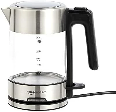 Budget π Amazon Basics Electric Glass And Steel Hot Tea Water Kettle, 1.7-Liter π - Image 8