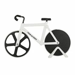 Brand new 😍 SOHO Kitchen Bicycle Pizza Cutter - The Tour De Pizza Bike Pizza Cutter Has Dual Stainless Steel Pizza Cutter Wheels - Novelty Gifts, Pizza Gifts & White Elephants 😍