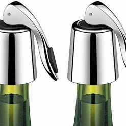 Top 10 ❤️ ERHIRY Wine Bottle Stopper Stainless Steel, Wine Bottle Plug With Silicone, Expanding Beverage Bottle Stopper, Reusable Wine Saver, Bottle Sealer Keeps Wine Fresh, Best Gift Accessories (2 PACK) 2 Pack - Silver ✔️