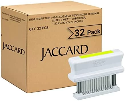 Best reviews of π Jaccard 48-Blade Meat Tenderizer, Original Super 3 Meat Tenderizer, 1.50 X 4.00 X 5.75 Inches, White π - Image 5