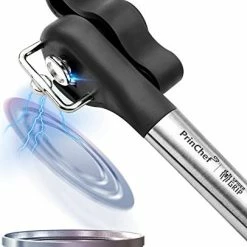 Best Pirce 🌟 PrinChef Can Opener Smooth Edge, No-Trouble-Lid-Lift Manual Can Opener With Magnet, Side-Cut Safety Can Opener Smooth Edge, With Sharp Blade | Rust Proof Stainless Steel Can Openers, Heavy Duty ✨