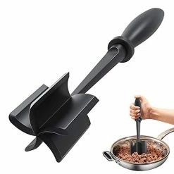 Best deal 🧨 Shadowgallery Upgrade Meat Chopper, Heat Resistant Meat Masher For Hamburger Meat, Ground Beef Smasher, Nylon Hamburger Chopper Utensil, Ground Meat Chopper, Non Stick Mix Chopper, Mix And Chop, Potato Masher Tool 1 Pack 💯