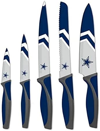 Cheapest ✔️ The Sports Vault NFL Dallas Cowboys 5-Piece Kitchen Knif ⌛ - Image 12