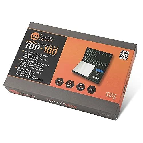 Buy π Weigh Gram Scale Digital Pocket Scale,100g By 0.01g,Digital Grams Scale, Food Scale, Jewelry Scale Black, Kitchen Scale 100 π― - Image 3
