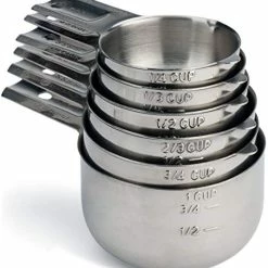 New ✨ Hudson Essentials Stainless Steel Measuring Cups Set (6 Piece Set) ⭐