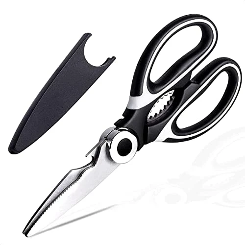 Best Pirce π Kitchen Shears With Cover Sharp Scissors - Kitchen Gadgets Utility Scissors All Purpose Stainless Steel Scissors Heavy Duty Kitchen Scissors - Food Scissors For Chicken, Fish, Meat, Herbs Liberhaus β