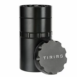 Flash Sale π TIRIRS 2" Aluminium Grinder With Large Capacity Storage Container, Best Gift, Black β