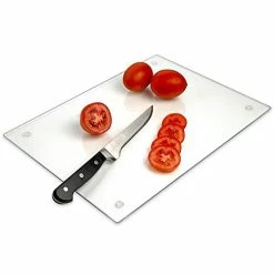 Budget 😍 Light In The Dark Tempered Glass Cutting Board – Long Lasting Clear Glass – Scratch Resistant, Heat Resistant, Shatter Resistant, Dishwasher Safe. (Large 12x16") 💯