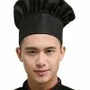 Brand new ❤️ Hyzrz Chef Hat Adult Adjustable Elastic Baker Kitchen Cooking Chef Cap White 😀