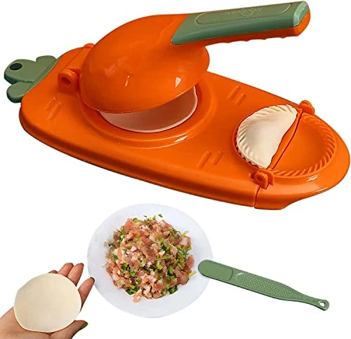Deals ❤️ YISTEROD 2023 Dumpling Skin Artifact DIY Dumpling Maker -【New Version】2 In 1 Dumpling Maker, Multifunction DIY Manual Dumpling Press Molds Set, Safety ABS Material, Easy-tool For Dumpling Make (Red) ⭐