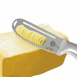 Budget 😀 Simple Preading Magic Butter Knife Spreader And Curler - Complete Your Kitchen Knives Set, Curl Your Butter With Ease 3 Different Ways 🔔