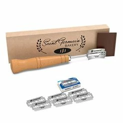 Best Pirce 🔔 SAINT GERMAIN Premium Hand Crafted Bread Lame For Dough Scoring Knife, Lame Bread Tool For Sourdough Bread Slashing With 10 Blades Included With Replacement With Authentic Leather Protector Cover 🤩